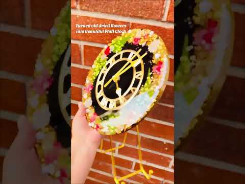 Custom Floral Resin Clock - 10โ & 12โ ๐ธ - Pressed Flower/Petals Preserved