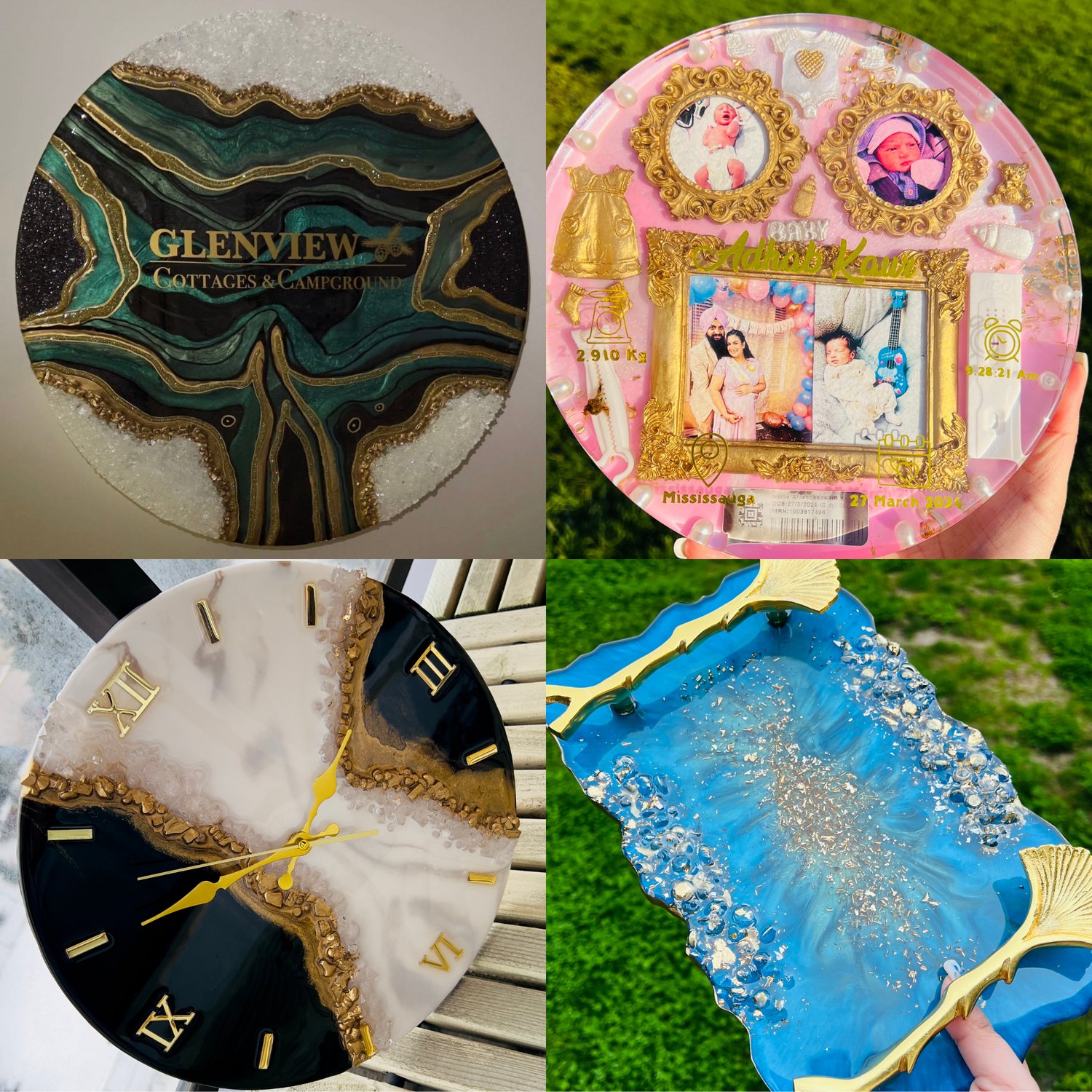 💎 Geode Resin Art & More – Unique Creations for Every Space (Custom Order Only)