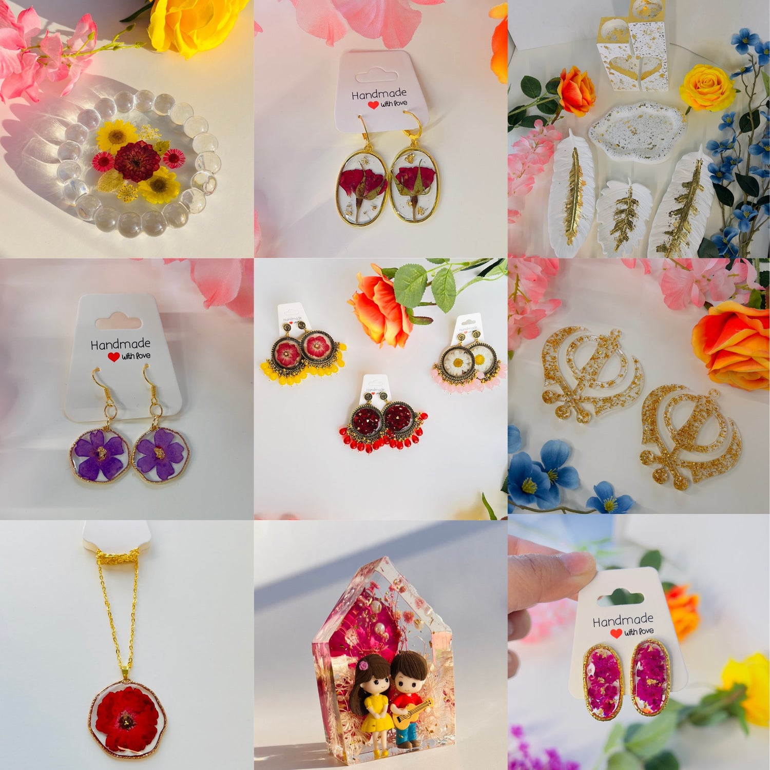 🌸 Exclusive Launch Collection – Handcrafted Floral & Jewelry Treasures (Ready to Buy)