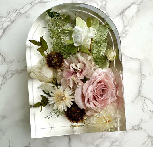 Custom Flower Preservation Arch – 6" x 4" x 2" 🌸✨- 3D Flower preservation