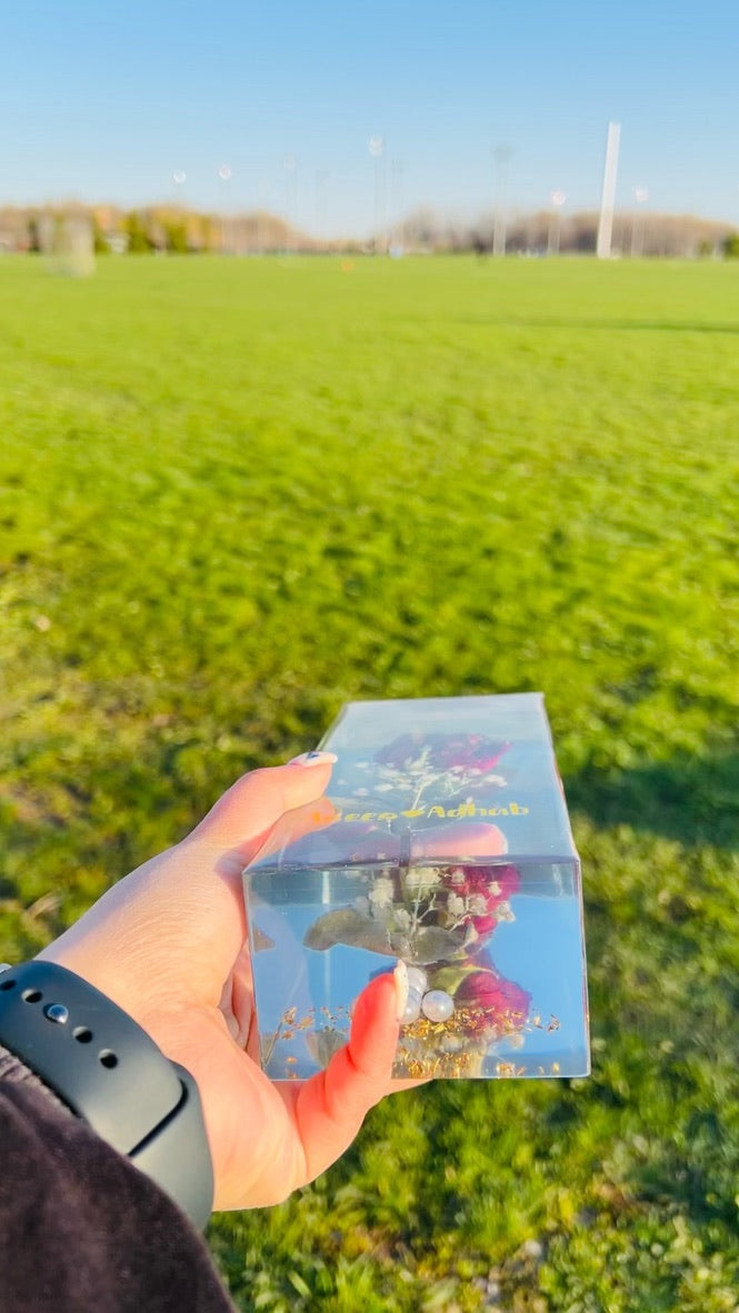 Custom Flower Preservation Resin Block - 3D Flower preservation (BestSeller)